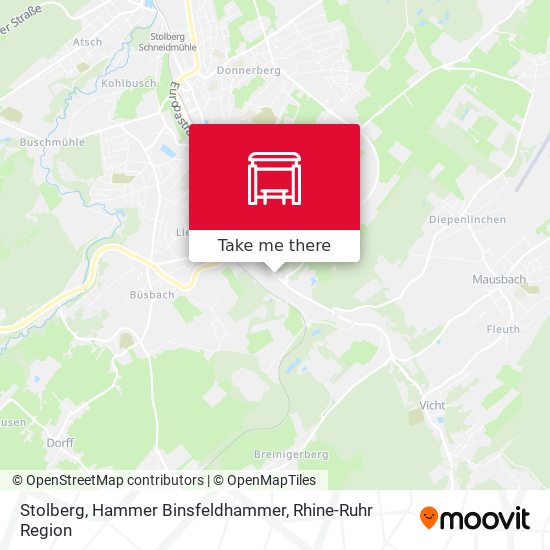 Stolberg, Hammer Binsfeldhammer map