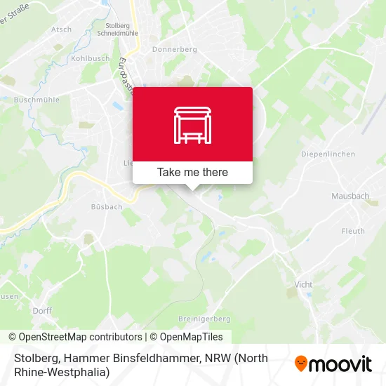Stolberg, Hammer Binsfeldhammer map
