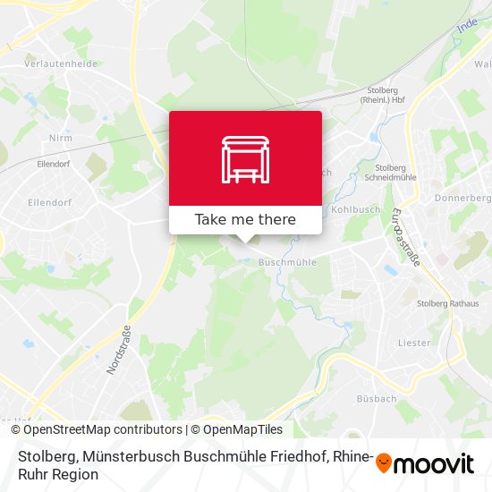 Stolberg, Münsterbusch Buschmühle Friedhof map