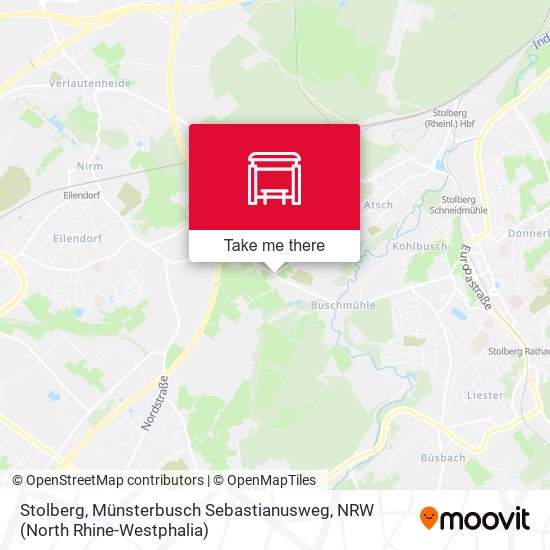 Stolberg, Münsterbusch Sebastianusweg map