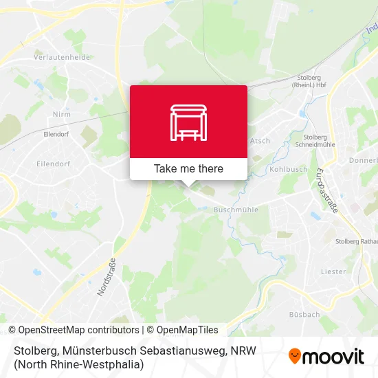 Stolberg, Münsterbusch Sebastianusweg map