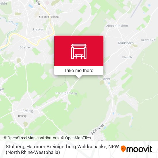 Stolberg, Hammer Breinigerberg Waldschänke map