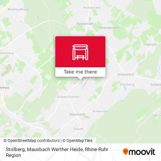 Stolberg, Mausbach Werther Heide map