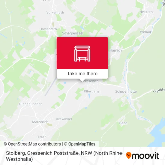 Stolberg, Gressenich Poststraße map