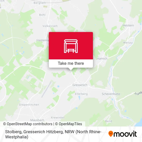 Stolberg, Gressenich Hitzberg map