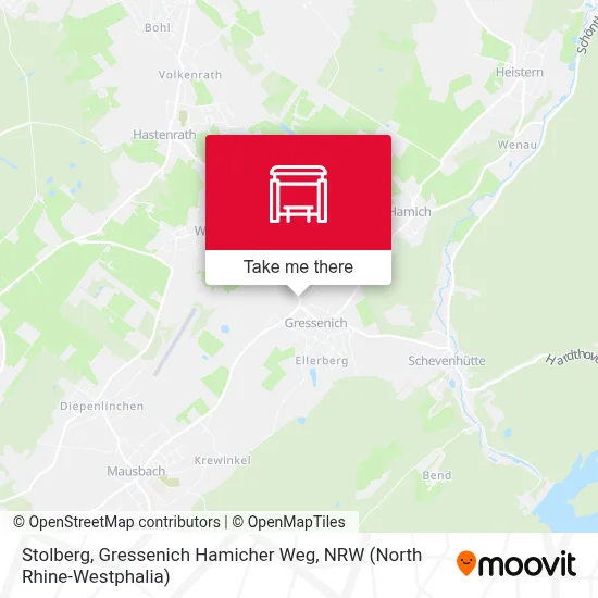 Stolberg, Gressenich Hamicher Weg map