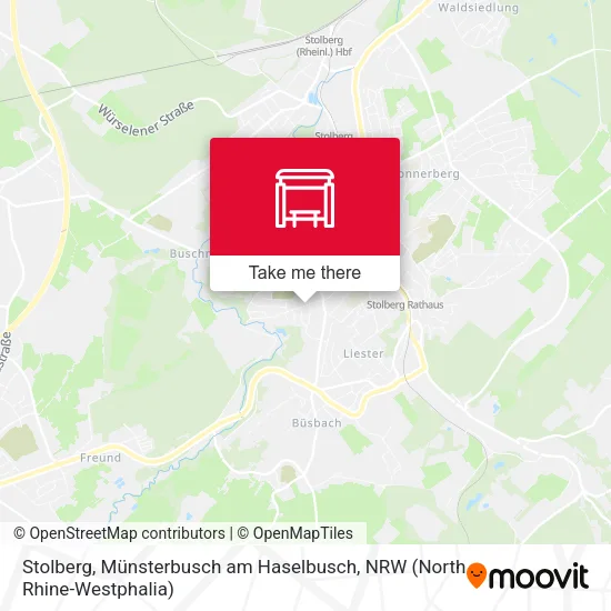 Карта Stolberg, Münsterbusch am Haselbusch