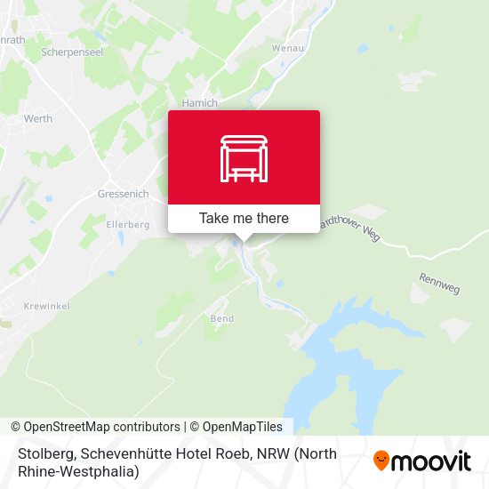 Stolberg, Schevenhütte Hotel Roeb map