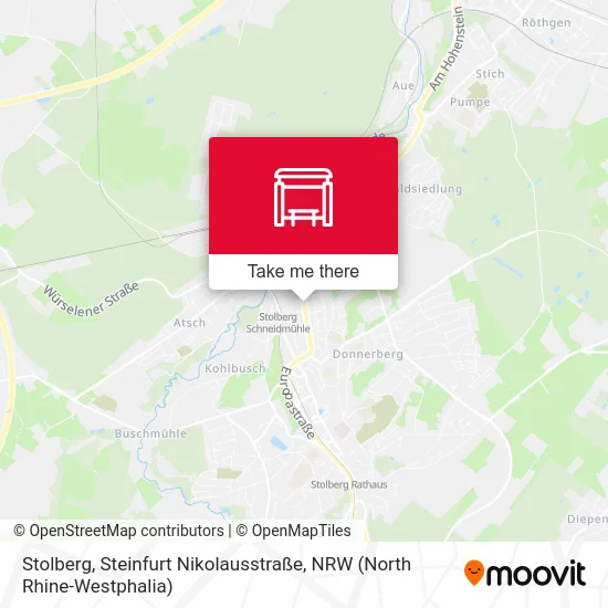 Карта Stolberg, Steinfurt Nikolausstraße