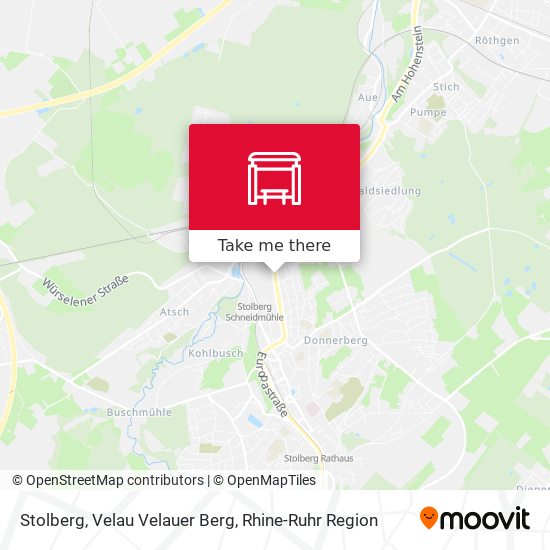 Stolberg, Velau Velauer Berg map