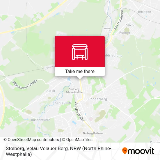 Карта Stolberg, Velau Velauer Berg