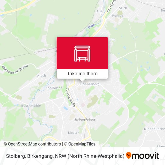 Карта Stolberg, Birkengang