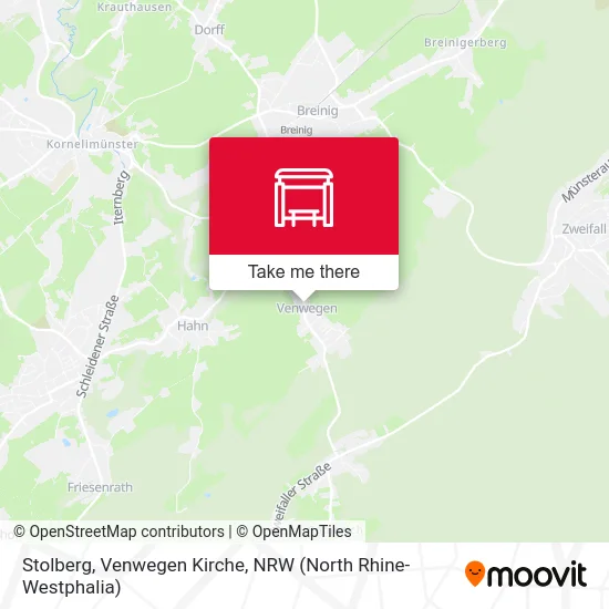 Stolberg, Venwegen Kirche map