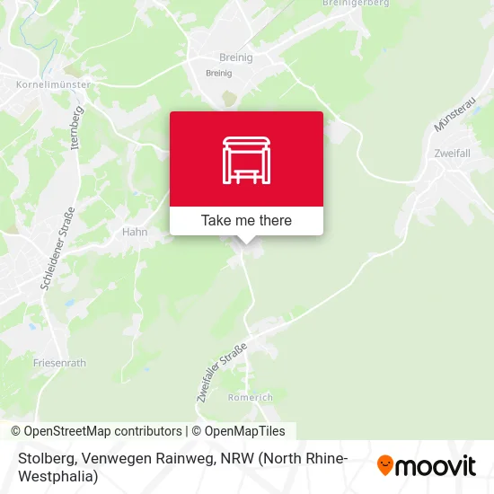 Stolberg, Venwegen Rainweg map