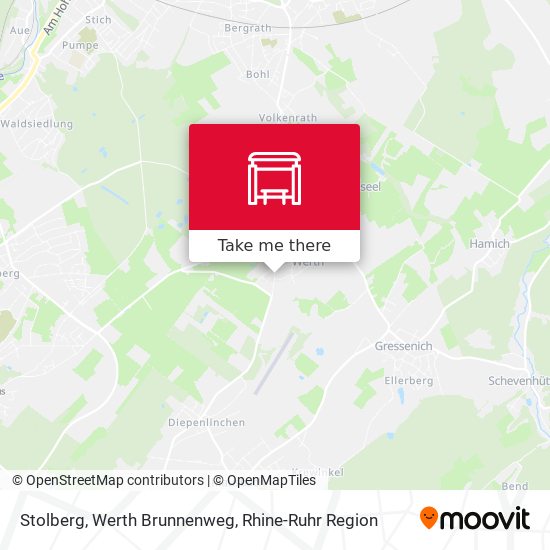 Stolberg, Werth Brunnenweg map