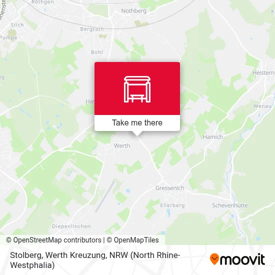 Stolberg, Werth Kreuzung map