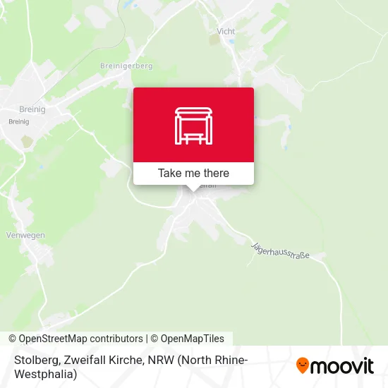 Карта Stolberg, Zweifall Kirche