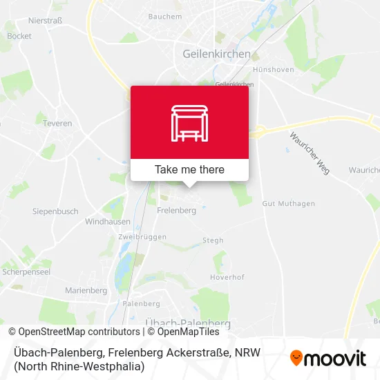 Карта Übach-Palenberg, Frelenberg Ackerstraße