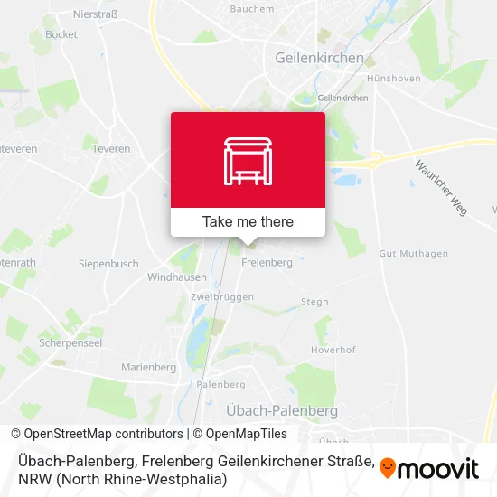 Карта Übach-Palenberg, Frelenberg Geilenkirchener Straße
