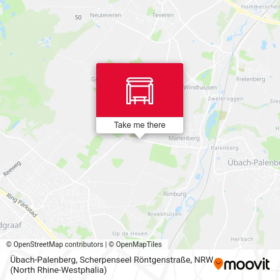Карта Übach-Palenberg, Scherpenseel Röntgenstraße