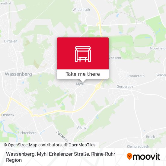 Wassenberg, Myhl Erkelenzer Straße map