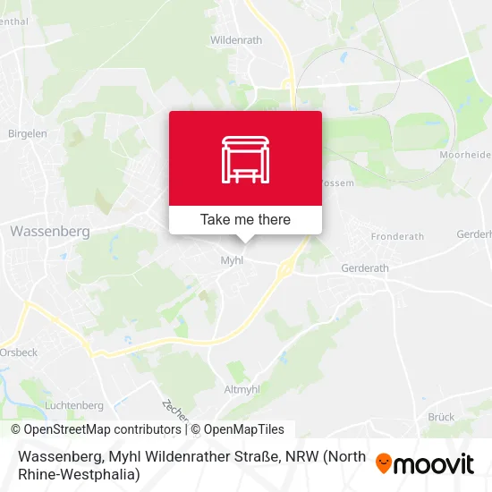 Карта Wassenberg, Myhl Wildenrather Straße