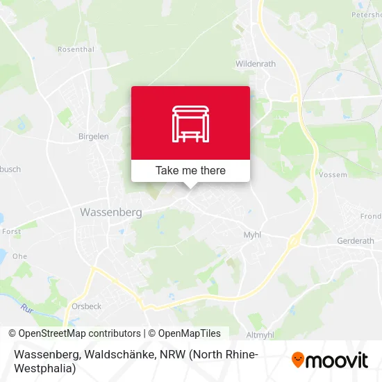 Карта Wassenberg, Waldschänke