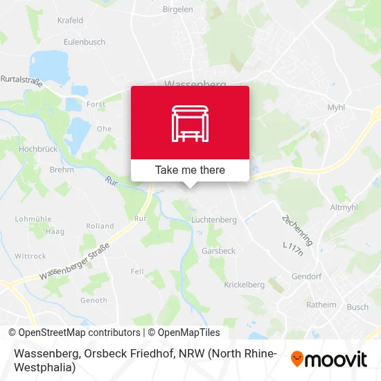 Wassenberg, Orsbeck Friedhof map