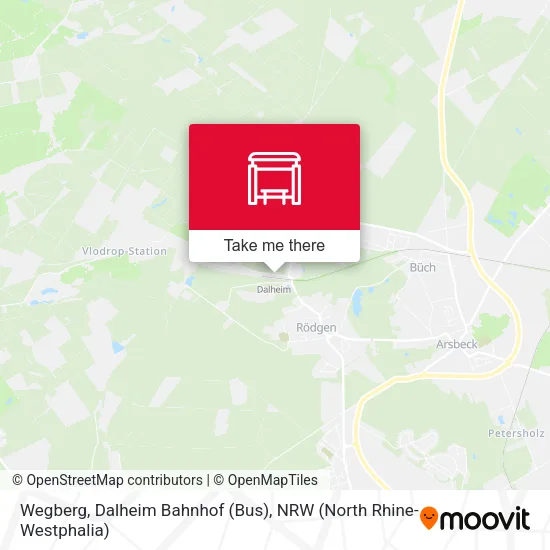 Карта Wegberg, Dalheim Bahnhof (Bus)