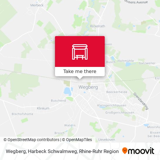 Wegberg, Harbeck Schwalmweg map