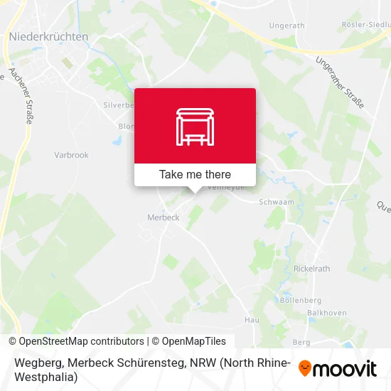 Карта Wegberg, Merbeck Schürensteg