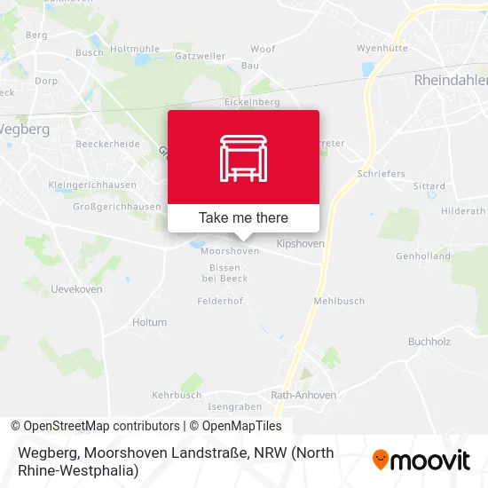 Карта Wegberg, Moorshoven Landstraße