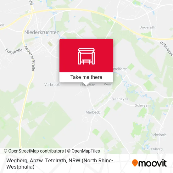 Карта Wegberg, Abzw. Tetelrath