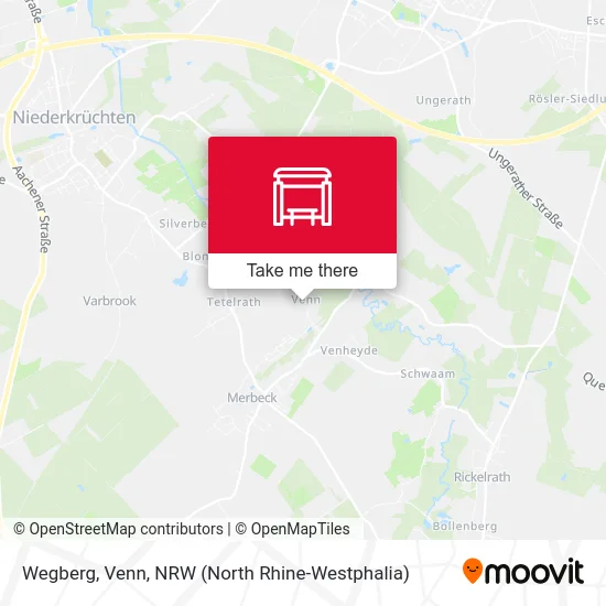 Карта Wegberg, Venn