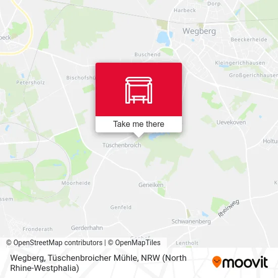 Карта Wegberg, Tüschenbroicher Mühle