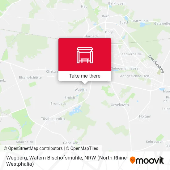 Карта Wegberg, Watern Bischofsmühle
