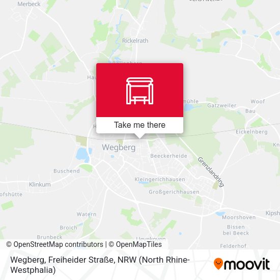 Карта Wegberg, Freiheider Straße