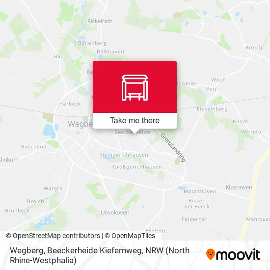 Карта Wegberg, Beeckerheide Kiefernweg