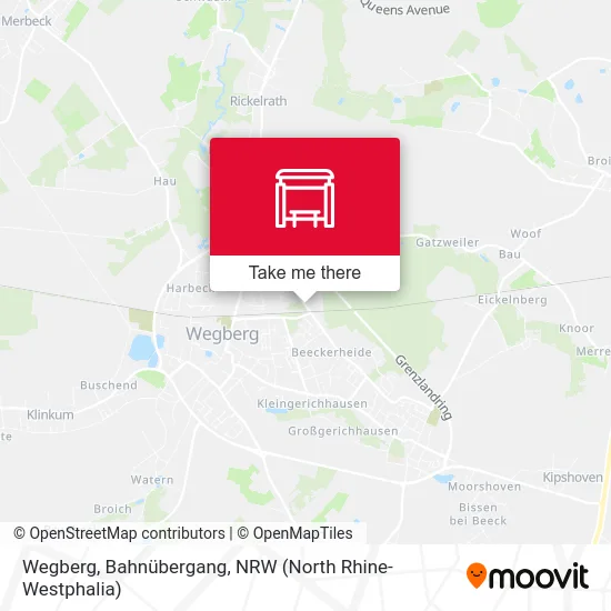 Карта Wegberg, Bahnübergang