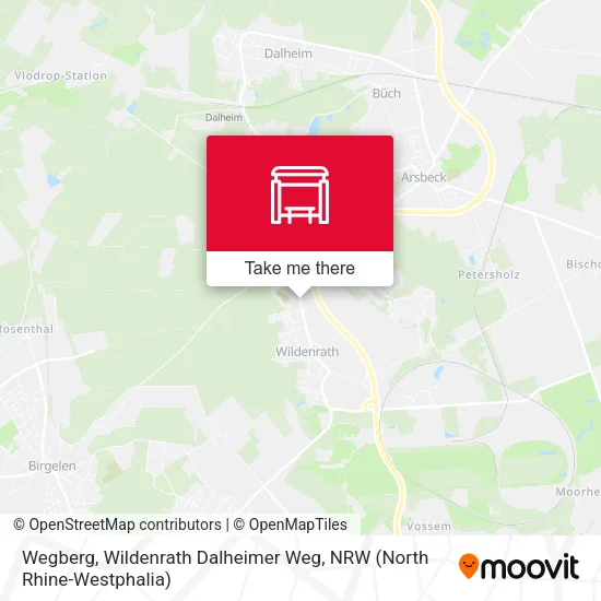 Карта Wegberg, Wildenrath Dalheimer Weg