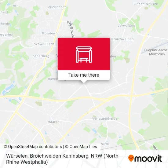 Карта Würselen, Broichweiden Kaninsberg