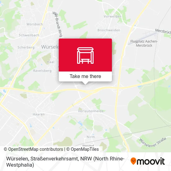 Карта Würselen, Straßenverkehrsamt