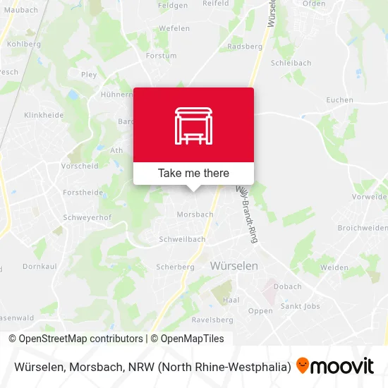 Würselen, Morsbach map