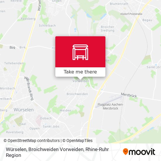 Würselen, Broichweiden Vorweiden map