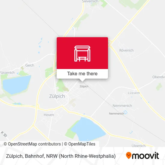 Карта Zülpich, Bahnhof