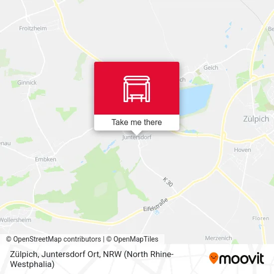 Карта Zülpich, Juntersdorf Ort