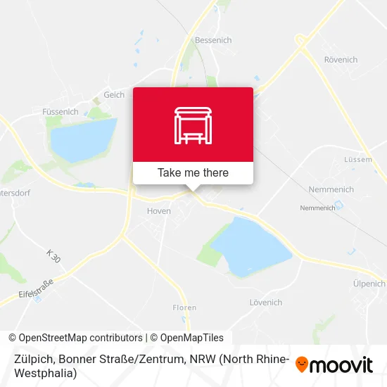 Карта Zülpich, Bonner Straße/Zentrum