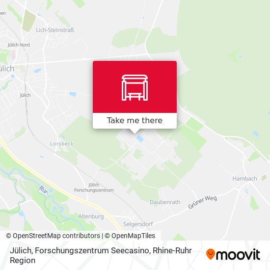 Jülich, Forschungszentrum Seecasino map
