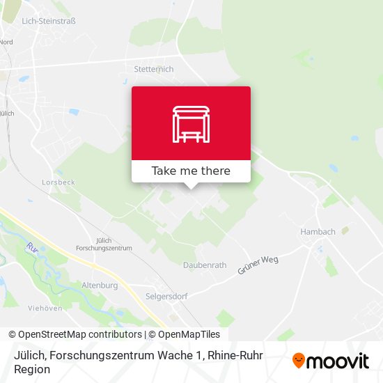 Jülich, Forschungszentrum Wache 1 map