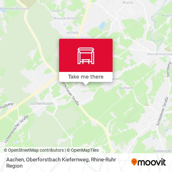 Aachen, Oberforstbach Kiefernweg map